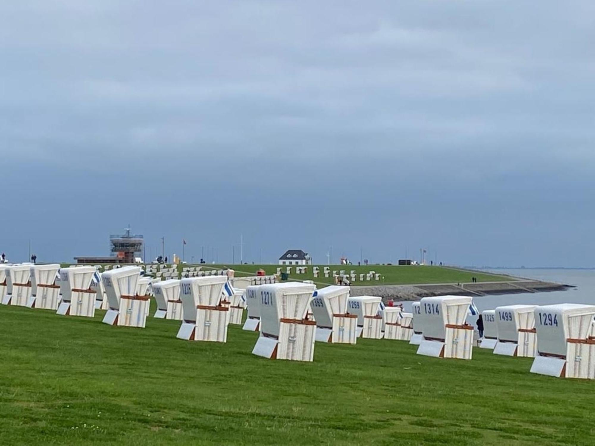 Strandkorb Buesum Exklusiv,Hafennaehe Exteriör bild